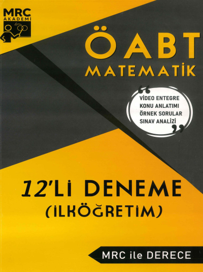 ÖABT İLKÖĞRETİM MATEMATİK 12'Lİ DENEME MRC İL DERECE Fenomen Fotokopi - YKS - KPSS - ALES