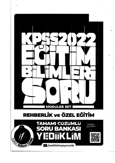 2022 KPSS Rehberlik ve Özel Eğitim Soru Bankası Modüler Set Fenomen Fotokopi - YKS - KPSS - ALES