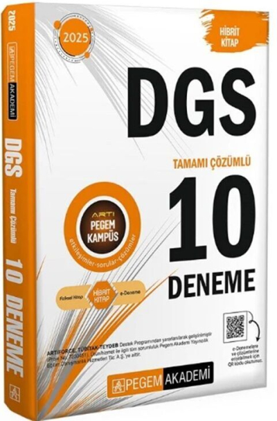2025 DGS 10 Deneme Pegem Yayınları Fenomen Fotokopi - YKS - KPSS - ALES