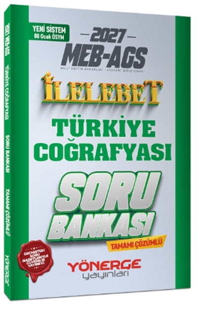 MEB-AGS Türkiye Coğrafyası İlelebet Soru Bankası Çözümlü Yönerge Yayınları Fenomen Fotokopi - YKS - KPSS - ALES