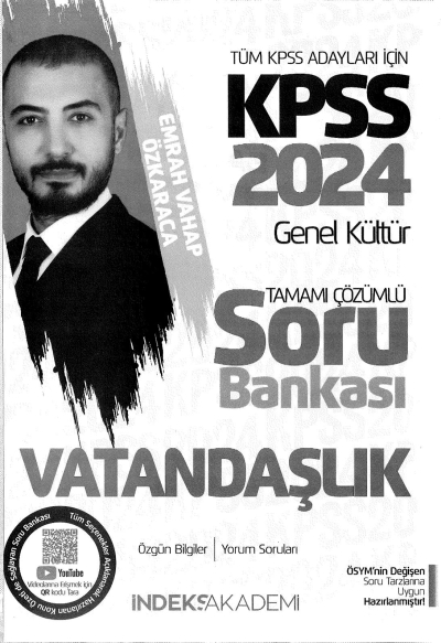VATANDAŞLIK TAMAMI ÇÖZÜMLÜ SORU BANKASI Fenomen Fotokopi - YKS - KPSS - ALES