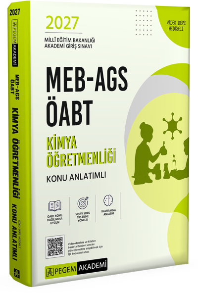 2027 ÖABT MEB-AGS Kimya Öğretmenliği Konu Anlatımlı Pegem Akademi Yayınları Fenomen Fotokopi - YKS - KPSS - ALES