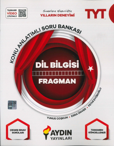 TYT Dil Bilgisi Soru Bankası Aydın Yayınları Fenomen Fotokopi - YKS - KPSS - ALES