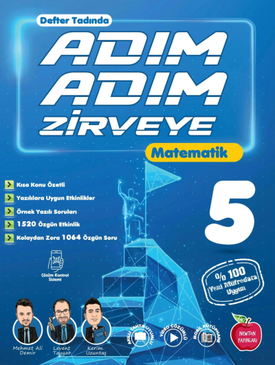 5. Sınıf Matematik Adım Adım Zirveye Newton Yayınları Fenomen Fotokopi - YKS - KPSS - ALES