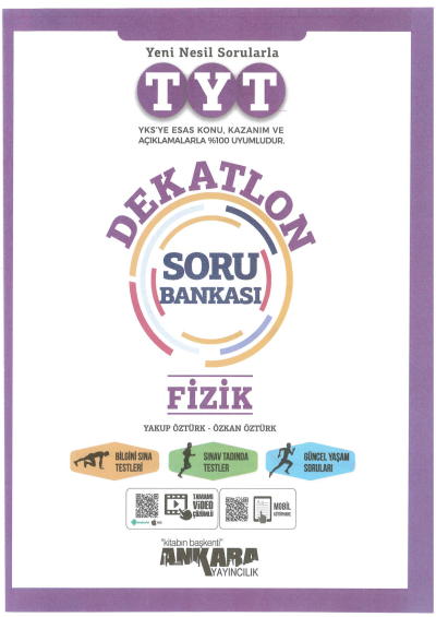 TYT FİZİK DEKATLON SORU BANKASI Fenomen Fotokopi - YKS - KPSS - ALES