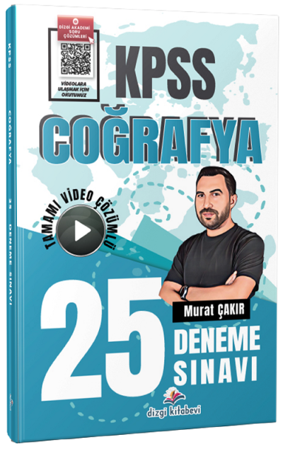 KPSS Coğrafya 25 Deneme Çözümlü Dizgi Kitap Fenomen Fotokopi - YKS - KPSS - ALES