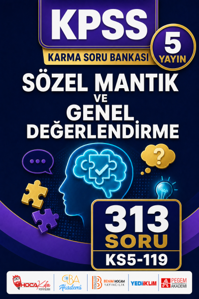 Sözel Mantık ve Genel Değerlendirme 5 Yayın 313 Soru Fenomen Fotokopi - YKS - KPSS - ALES