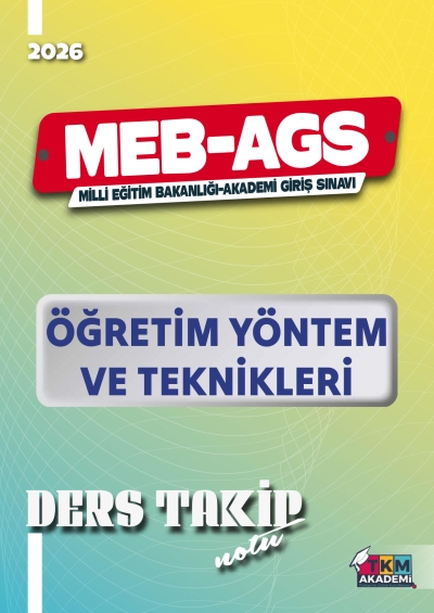 2026 MEB-AGS Öğretim Yöntem ve Teknikleri Ders Takip Notu TKM Akademi Fenomen Fotokopi - YKS - KPSS - ALES