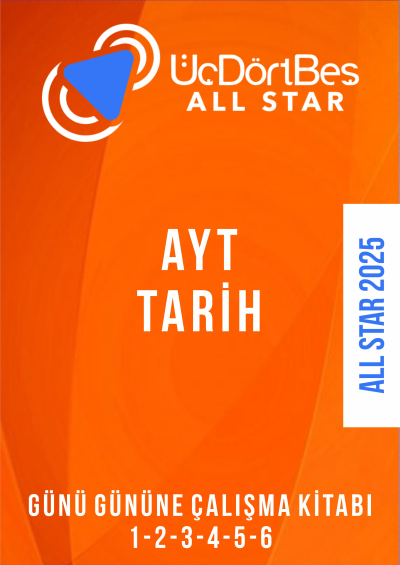 ALL STAR AYT TARİH Günü Gününe Çalışma Kitabı (1-2-3-4-5-6 Hepsi Bir Arada) Fenomen Fotokopi - YKS - KPSS - ALES