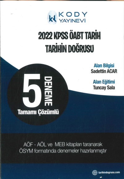TARİHİN DOĞRUSU 5 DENEME TAMAMI ÇÖZÜMLÜ