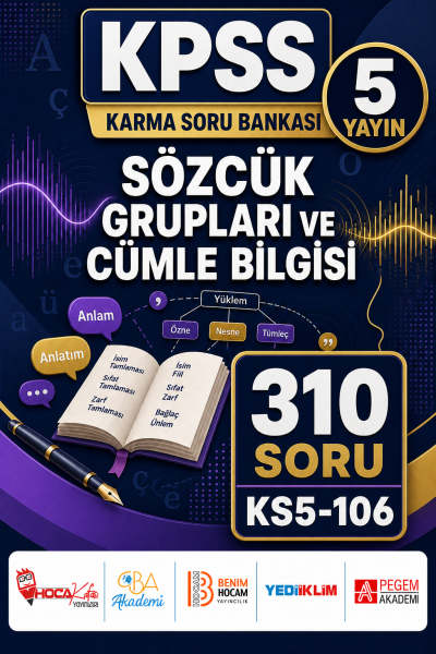 Sözcük Grupları ve Cümle Bilgisi 5 Yayın 310 Soru Fenomen Fotokopi - YKS - KPSS - ALES