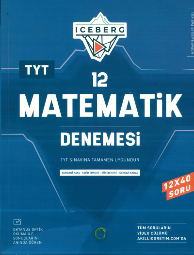 TYT Matematik Iceberg 12 Deneme Okyanus Yayınları Fenomen Fotokopi - YKS - KPSS - ALES