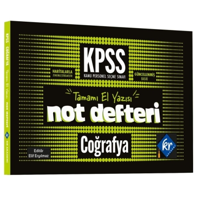 KPSS Coğrafya Konu Anlatımlı Not Defteri KR Akademi Fenomen Fotokopi - YKS - KPSS - ALES
