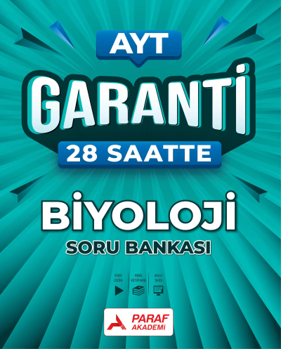 AYT Garanti 28 Saatte Biyoloji Soru Bankası Paraf Akademi Fenomen Fotokopi - YKS - KPSS - ALES