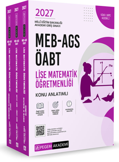 2027 MEB AGS ÖABT Lise Matematik Öğretmenliği Konu Anlatımlı 3 Kitap Set Pegem Yayınları Fenomen Fotokopi - YKS - KPSS - ALES