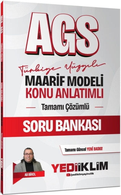 MEB AGS Türkiye Yüzyılı Maarif Modeli Konu Anlatımlı Tamamı Çözümlü Soru Bankası Yediiklim Yayınları Fenomen Fotokopi - YKS - KPSS - ALES