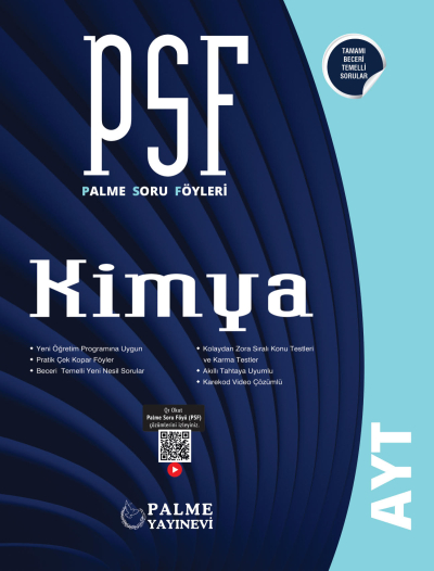 AYT Kimya PSF Palme Soru Föyü Fenomen Fotokopi - YKS - KPSS - ALES