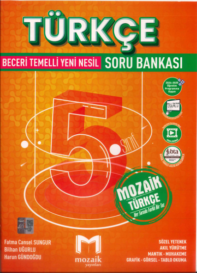 5. Sınıf Türkçe Soru Bankası Mozaik Yayınları Fenomen Fotokopi - YKS - KPSS - ALES