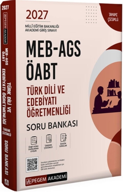 ÖABT MEB-AGS Türk Dili ve Edebiyatı Öğretmenliği Soru Bankası Çözümlü Pegem Akademi Yayınları Fenomen Fotokopi - YKS - KPSS - ALES
