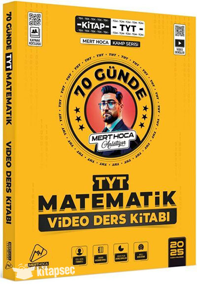 2025 70 Günde TYT Matematik Kampı Video Ders Kitabı Mert Hoca Fenomen Fotokopi - YKS - KPSS - ALES