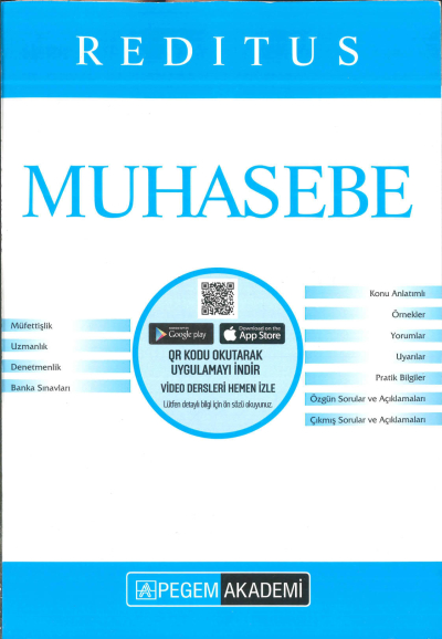 REDİTUS MUHASEBE SORU BANKASI ÇÖZÜMLÜ Fenomen Fotokopi - YKS - KPSS - ALES