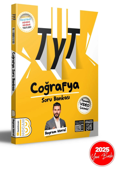 2025 TYT Coğrafya Tamamı Video Çözümlü Soru Bankası Benim Hocam Yayınları Fenomen Fotokopi - YKS - KPSS - ALES