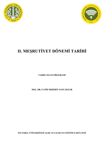 2. Meşrutiyet Dönemi Tarihi Fenomen Fotokopi - YKS - KPSS - ALES