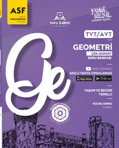 TYT- AYT Geometri Çek Kopart Akıllı Soru Bankası Föyü Soru Kalesi Fenomen Fotokopi - YKS - KPSS - ALES