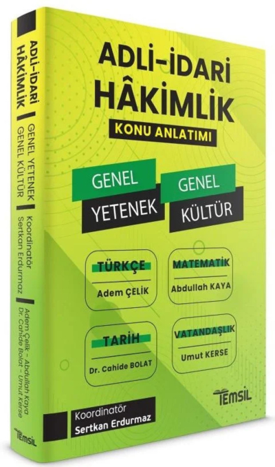 Temsil Adli İdari Hakimlik Genel Yetenek Genel Kültür Konu Anlatımı Temsil Kitap Yayınları Fenomen Fotokopi - YKS - KPSS - ALES
