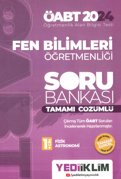 FEN BİLİMLERİ ÖĞRETMENLİĞİ SORU BANKASI TAMAMI ÇÖZÜMLÜ Fenomen Fotokopi - YKS - KPSS - ALES