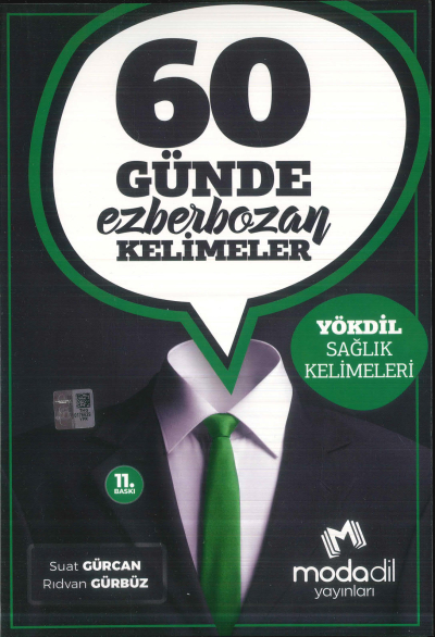 60 Günde Ezberbozan YÖKDİL Sağlık Kelimeleri Modadil Yayınları Fenomen Fotokopi - YKS - KPSS - ALES