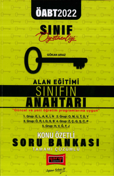 ALAN EĞİTİMİ SINIFIN ANAHTARI KONU ÖZETLİ SORU BANKASI Fenomen Fotokopi - YKS - KPSS - ALES