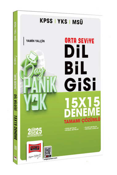 2025 KPSS YKS MSÜ Tamamı Çözümlü Panik Yok Orta Seviye Dil Bilgisi 15x15 Deneme Yargı Yayınları