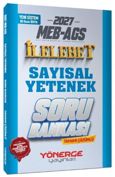 MEB-AGS Sayısal Yetenek İlelebet Soru Bankası Çözümlü Yönerge Yayınları Fenomen Fotokopi - YKS - KPSS - ALES