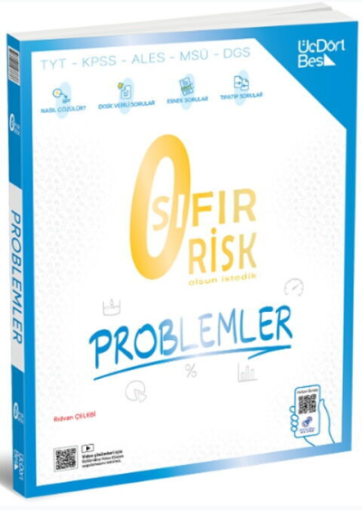 Sıfır Risk Problemler ÜçDörtBeş Yayınları Fenomen Fotokopi - YKS - KPSS - ALES