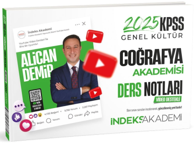 İndeks Akademi 2025 KPSS Coğrafya Akademisi Video Ders Notları