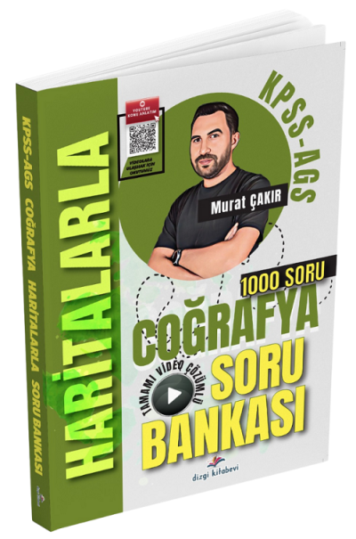 2026 KPSS MEB AGS Haritalarla Coğrafya Tamamı Video Çözümlü Soru Bankası Murat Çakır Dizgi Kitap Fenomen Fotokopi - YKS - KPSS - ALES