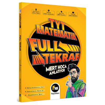 TYT Matematik Full Tekrar Video Ders Kitabı MERT HOCA Fenomen Fotokopi - YKS - KPSS - ALES