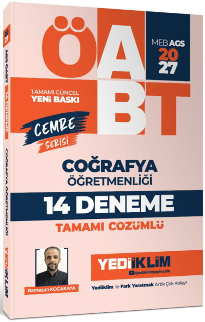 2027 MEB AGS ÖABT Cemre Serisi Coğrafya Öğretmenliği Tamamı Çözümlü 14 Deneme Yediiklim Yayınları Fenomen Fotokopi - YKS - KPSS - ALES