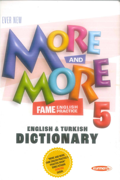 More And More 5 English Turkish Dictionary Fenomen Fotokopi - YKS - KPSS - ALES
