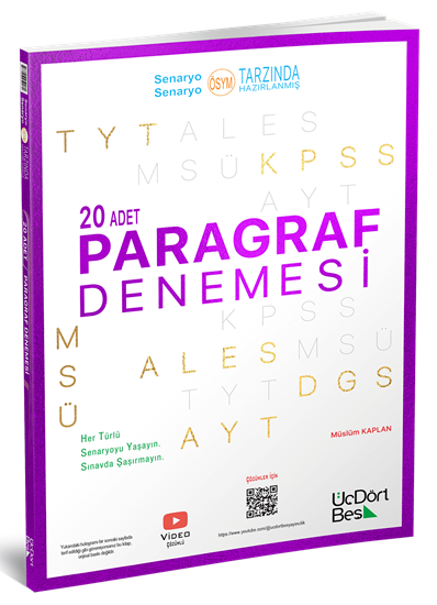 20 li Paragraf Deneme Üç Dört Beş Yayınları Fenomen Fotokopi - YKS - KPSS - ALES
