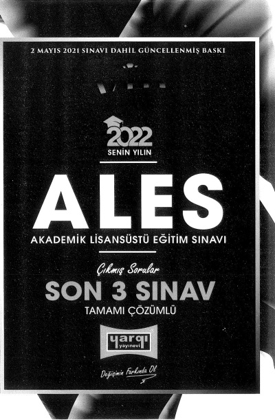 ALES ÇIKMIŞ SORULAR SON 3 SINAV TAMAMI ÇÖZÜMLÜ (2020-2021) Fenomen Fotokopi - YKS - KPSS - ALES
