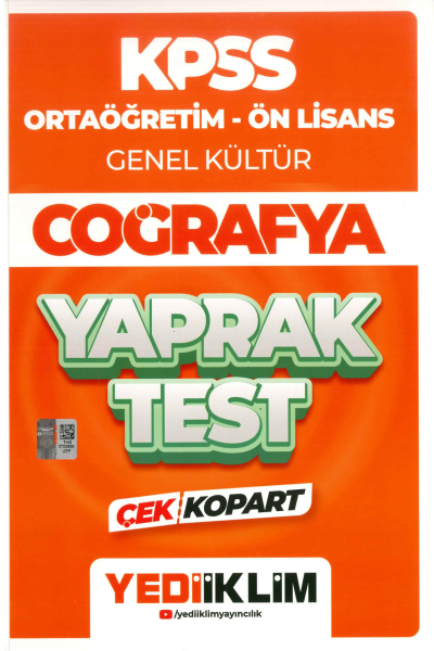 COĞRAFYA YAPRAK TEST Fenomen Fotokopi - YKS - KPSS - ALES