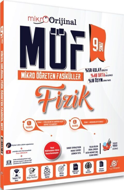 Mikro 9. Sınıf Fizik MÖF Mikro Öğreten Fasiküller Orijinal Yayınları