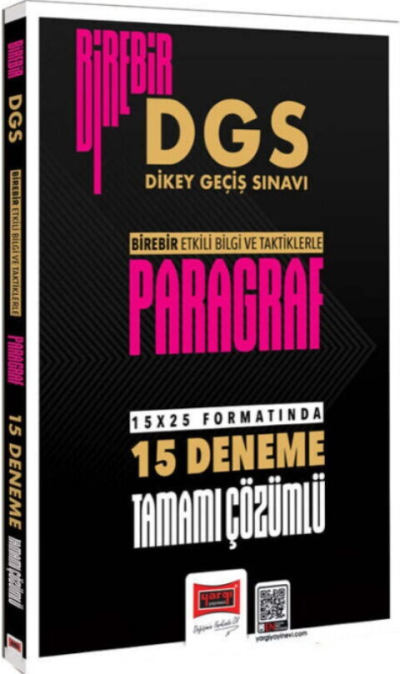 DGS Paragraf Birebir Tamamı Çözümlü 15 Deneme Yargı Yayınları