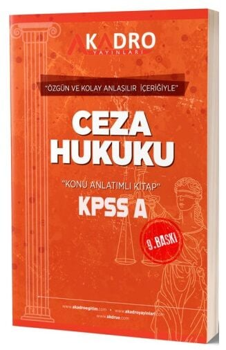 A Kadro Yayınları KPSS A Grubu Ceza Hukuku Konu Anlatımlı Fenomen Fotokopi - YKS - KPSS - ALES