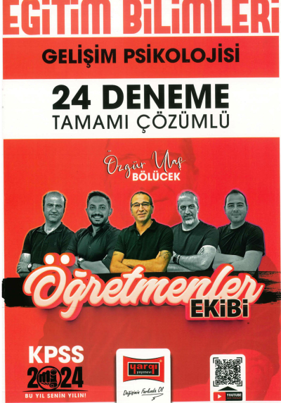GELİŞİM PSİKOLOJİSİ 24 DENEME TAMAMI ÇÖZÜMLÜ (ÖĞRETMENLER EKİBİ) Fenomen Fotokopi - YKS - KPSS - ALES