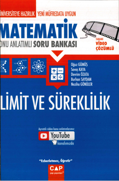 MATEMATİK LİMİT VE SÜREKLİLİK KONU ANLATIMLI SORU BANKASI Fenomen Fotokopi - YKS - KPSS - ALES