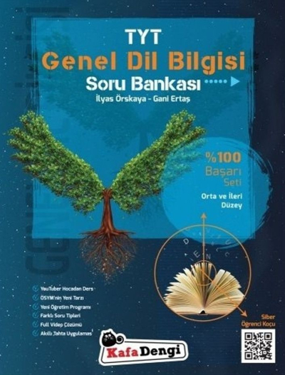 TYT Genel Dil Bilgisi Soru Bankası Orta ve İleri Düzey Siber Öğrenci Koçu Kafa Dengi Yayınları