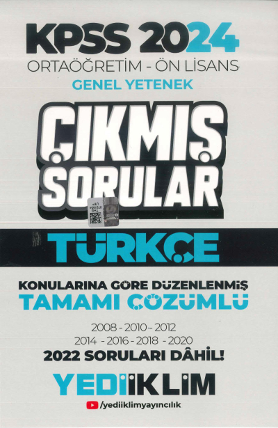 TÜRKÇE ÇIKMIŞ SORULAR 2008-2022 DAHİL TAMAMI ÇÖZÜMLÜ Fenomen Fotokopi - YKS - KPSS - ALES